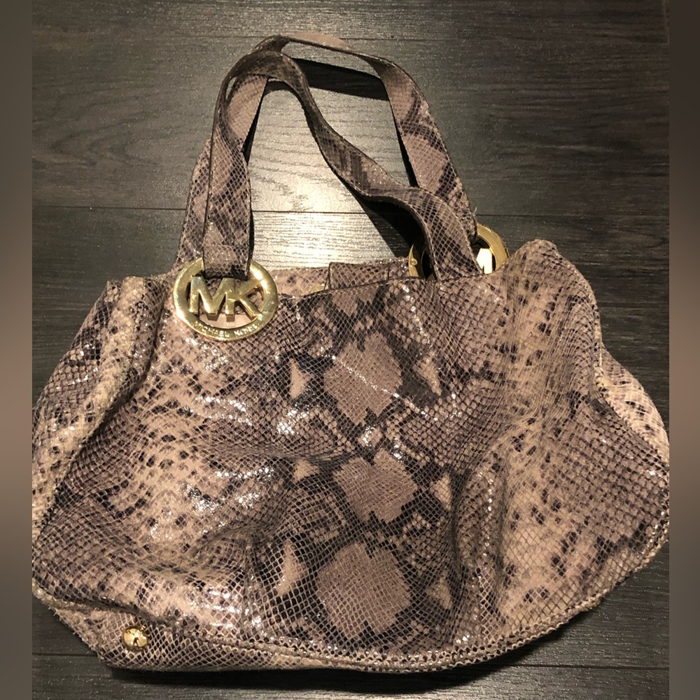 Michael Kors Snakeskin Shoulder Bag
